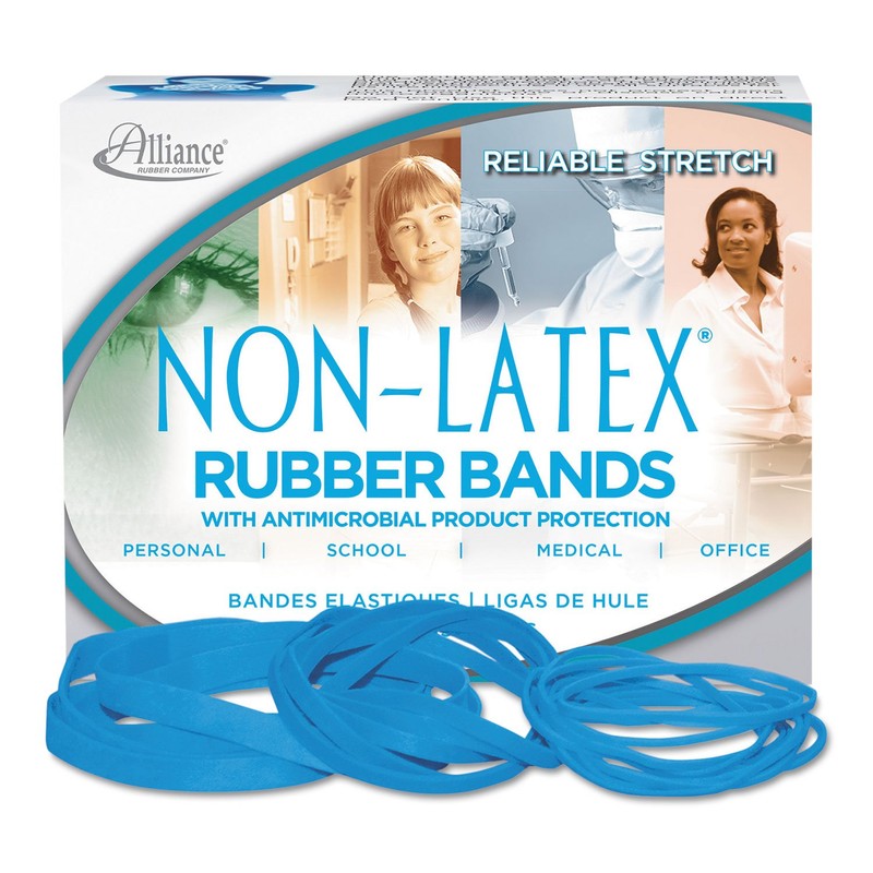 Alliance 42339 Antimicrobial Non-Latex Rubber Bands, Sz. 33, 3-1/2 x