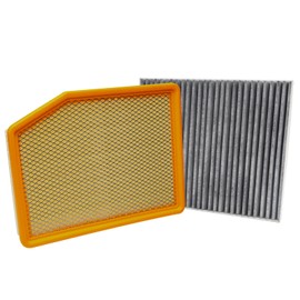 Engine Air Filter & Cabin Air Filter Combo Set for 2020-2025 Chevy Silverado1500 2500 Tahoe, 2019-2025 GMC Sierra, Tahoe Yukon Suburban 2021+ Replace# A3244C 13356916 84121219 13508023