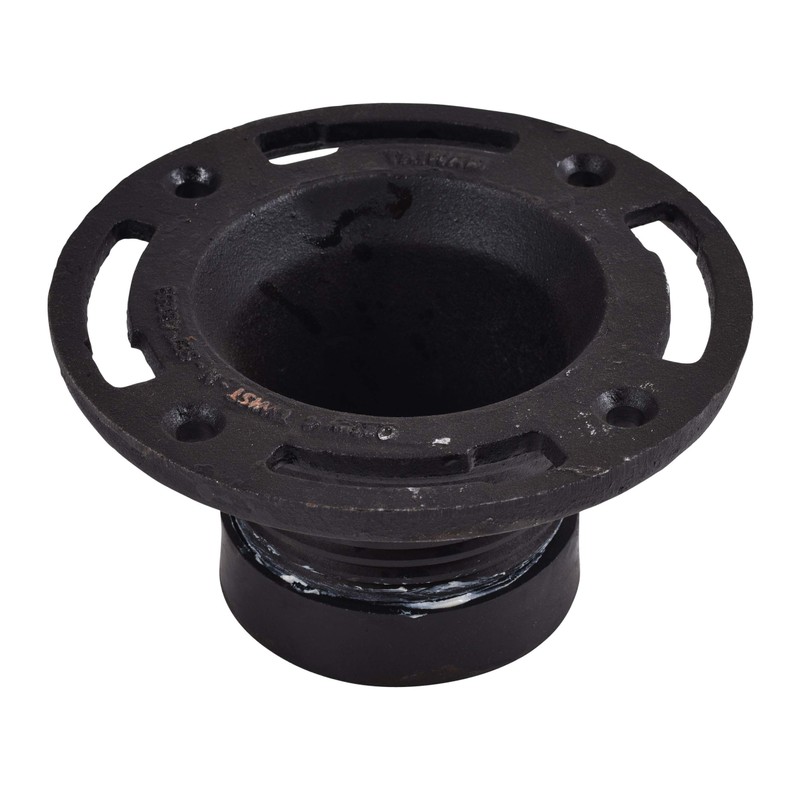 Oatey 4 in. Cast Iron Twist-N-Set closet flange