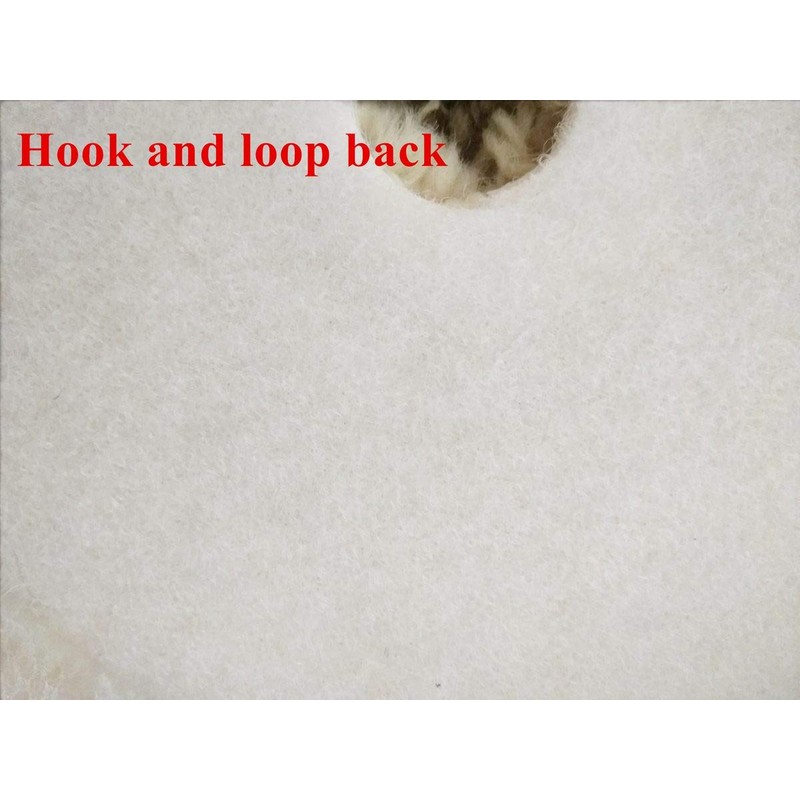 Sisha-A Wool Polishing Pads, 2 Pack 6" (150mm) Buffing Pads