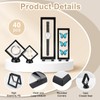 QLFJ-FurDec 40 PCS Floating Display Case, 3D Challenge Coin Display