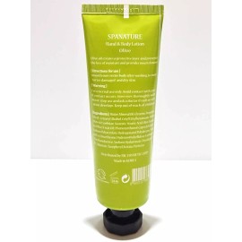 SpaNature - Hand & Body Lotion Olive - Made in Korea - 2.5 oz