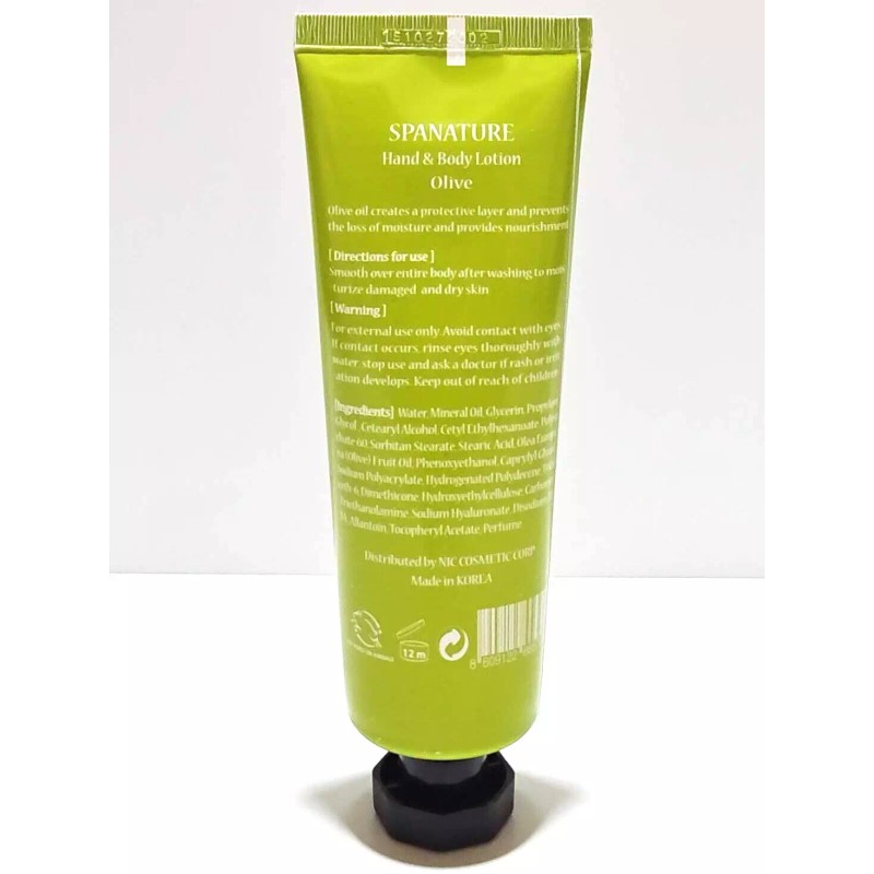 SpaNature - Hand & Body Lotion Olive - Made in