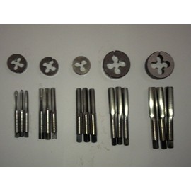 NEW CYCLE 26 TPI TAP DIE SET 1/4" - 1/2" HARD TO FIND 20 PCS SET