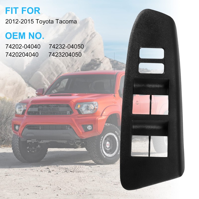 BASIKER Window Master Switch Bezel Compatible with 2012-2015 Toyota Tacoma