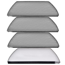 4 Pack Mop Pads for Shark AV2800ZE RV2820YE RV2820ZE RV2820AE RV2800S AV2810YS AV2820S AV2810ZE Robot Vacuum & Mop Combo, PowerDetect NeverTouch Pro, Self-Clean Wash & Dry Microfiber Pads