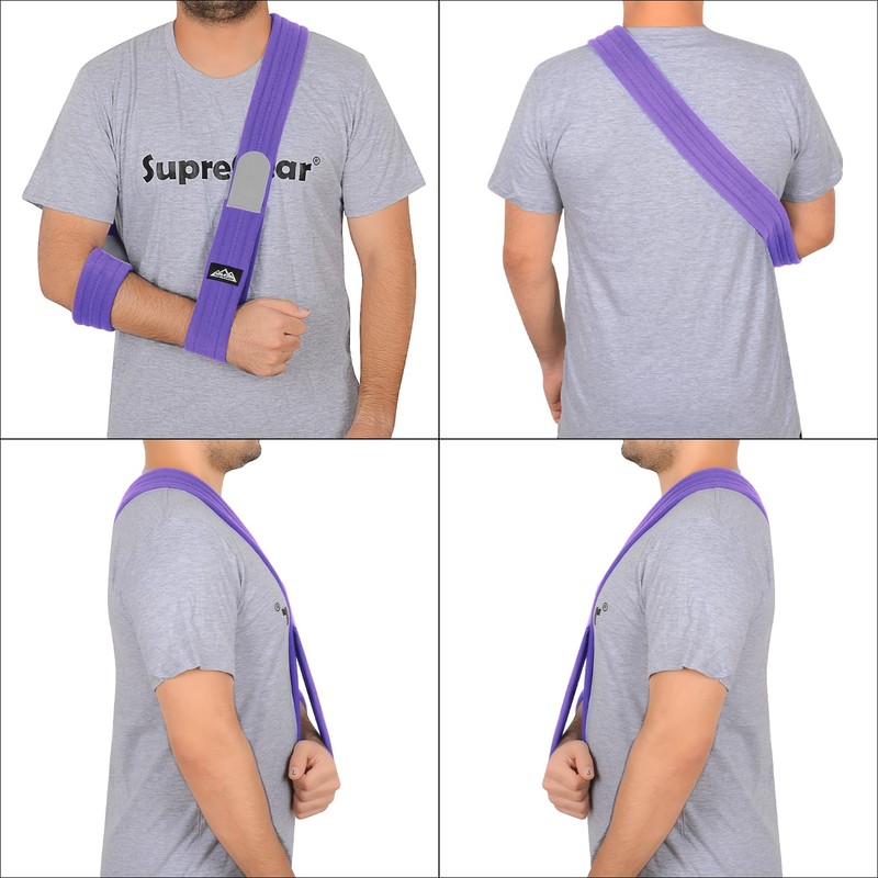 supregear Arm Sling Adjustable Lightweight Comfortable Shoulder Sling Breathable Medical