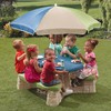 Step2 Naturally Playful Kids Picnic Table with Removable Umbrella, Indoor/Outdoor