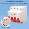4P Miniature Circuit Breaker DIN Rail Mounting Overload Protection Switch