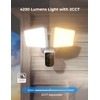DeerTalk Security Floodlight Camera Outdoor Wired Motion Lights 2-Way Audio