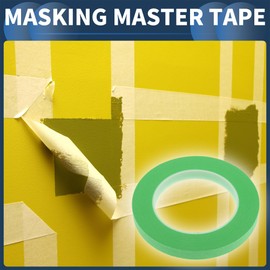 INFINAUTO Masking Tape, 0.5 Inches x 32.8 Yards DIY Car Auto Paint Painters Tape Green, 1 Pc