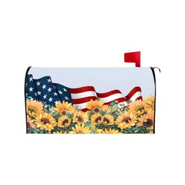 Spring Mailbox Covers, Windproof Magnetic Mailbox Cover, Post Covers Magnetic Standard Size for Garden Yard Home Outdoor Decoration Easy Install Gift