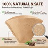 100 Count #4 Cone Coffee Filters, Unbleached Natural Paper Coffee