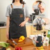 Tosewever Canvas Cross Back Chef Apron for Men Women with