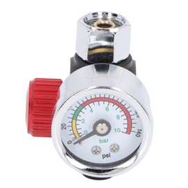 Spray Gun Air Pressure Regulator Aluminum Alloy High Accuracy Adjustment Air Adjusting Regulator Valve 1/4in NPT