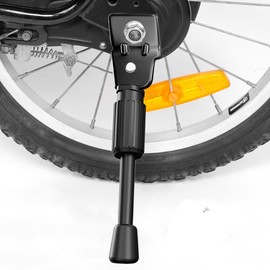 CYFIE Side Stand, Bicycle Stand, Kickstand Stand, Single Foot Stand, Carbon Steel, Universal Use, Washer, Nut Included, Suitable for Children's Bicycles, Replacement for Assistant Wheels (Compatible