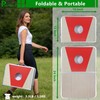 Pointyard Portable Cornhole Board Set - Foldable Aluminum Frame Cornhole