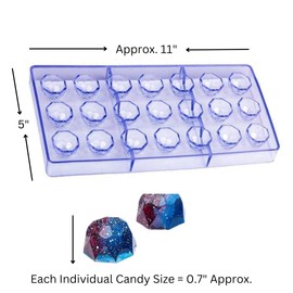 Chocolate Candy Making Mold | Do It Yourself | Make Professional Chocolate Candies At Home Or Commercially | BPA Free | Makes 21 Candies From A Single Mold