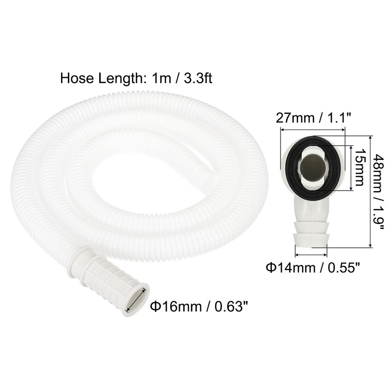 PATIKIL 3.3ft Air Conditioner Drain Kit, Universal Drain Connector AC