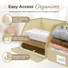 VIVIDECOR Trapezoid Storage Bins – 3-Pack Closet Shelf Organizer &