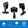 INCREWAY Pack of 2 Oval Corner Closet Rod Support Bracket