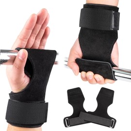 MXKJ-IU Calleras De Cuero para Gimnasio,Protector De Mano Unisex con Correa Ajustable para La Muñeca,Adecuado para Entrenamiento Físico, Levantamiento De Pesas, Etc.