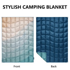 Marshmallow Dream Camping Blanket, Packable Puffy Blankets Lightweight Windproof Waterproof for Outdoors,Hiking, Backpacking,Beach,Car,Picnic,Stadium
