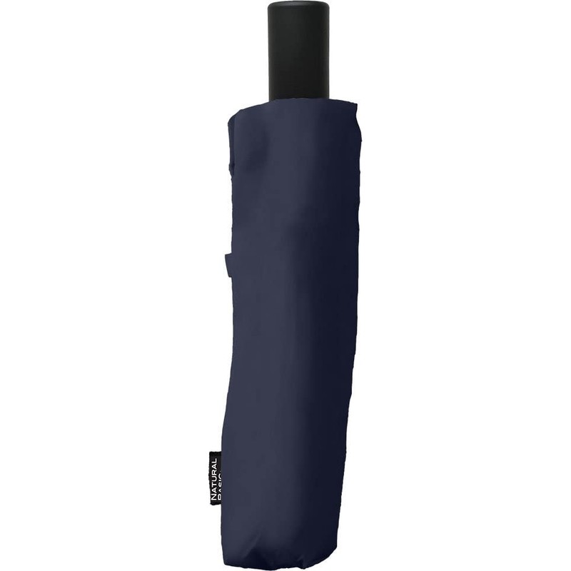 Nakatani Men's Folding Umbrella, Windproof, Navy, Plain [423-028], Hand Opening,