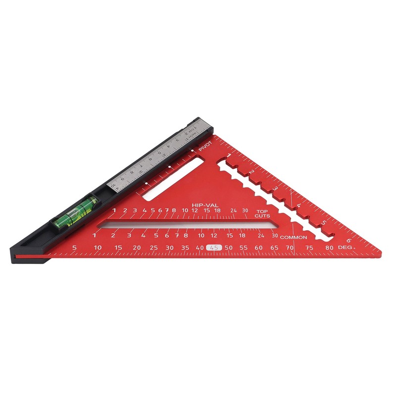 7 Inch Rafter Square with Level High Accuracy Aluminum Alloy