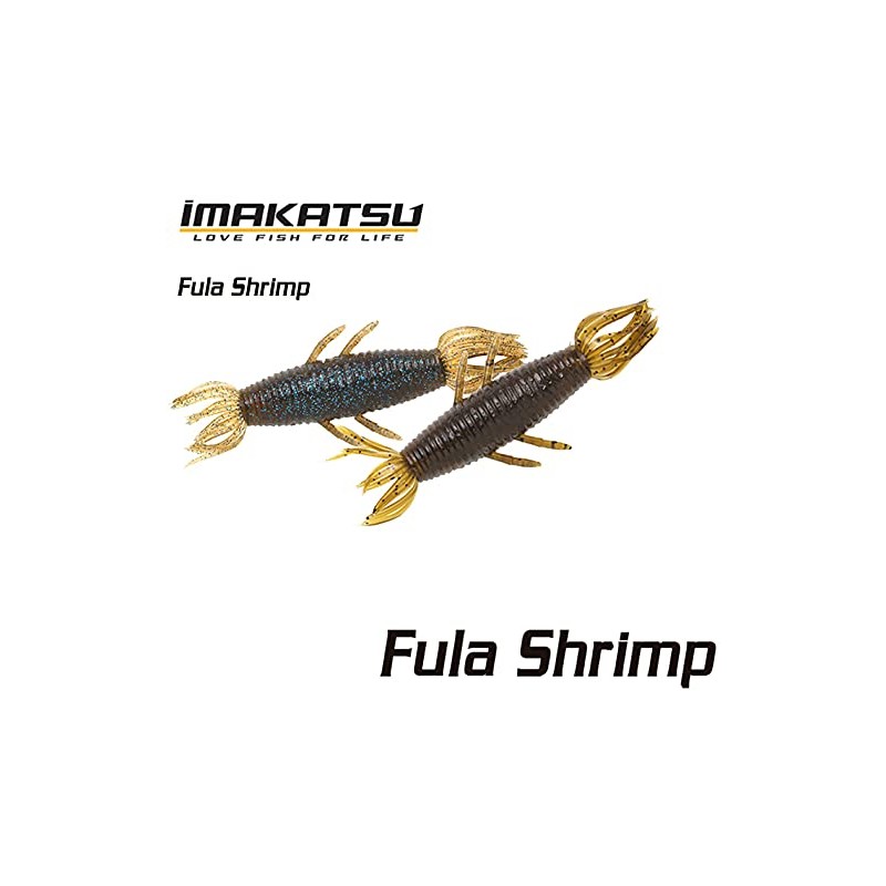 Imakatsu Flush Shrimp 3 Inch (Ecology) #S-259 Shrimp Blue Flake