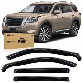 Nilight in-Channel Window Visors for Pathfinder 2022 2023 2024 2025, Original Rain Guards, Window Deflectors-4PCS