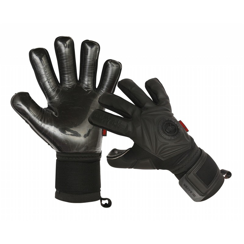 GK Saver Football Goalkeeper Gloves Professional 3D Blackout Goalie Savefingers