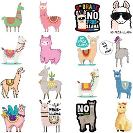 100 Pieces Cute Alpaca Stickers Funny Internet Pop Animal Stickers for Teenagers, Girls, Adults, Hydro Bottle - Waterproof Vinyl Stickers