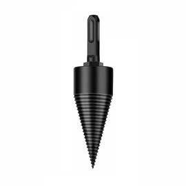 High Speed Twist Firewood Drill Bit Wood Splitter Screw Splitting Cone Driver (42mm Square Shank)