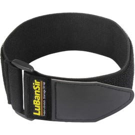 LuBanSir Correas de cincha – 5.08 x 45.72 cm (paquete de 6) correas elásticas de almacenamiento de gancho y bucle con hebilla para bicicleta, camión, barco y más para cables de extensión, cuerdas,