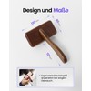 JirPet Zupfbürste für Hunde, 12-mm-Stifte, professionelle Fellpflege