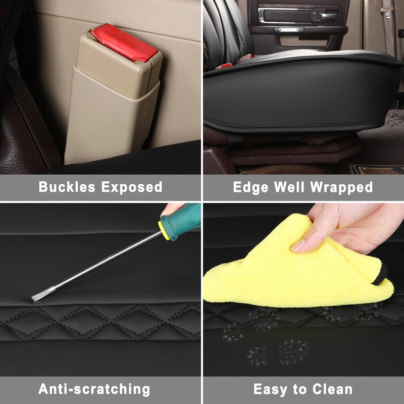 Huidasource Dodge Ram 1500 Seat Covers Full Set, Full Coverage