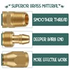 Xastro 4PCS Air Hose Repair Fitting, Brass Pneumatic Fitting For