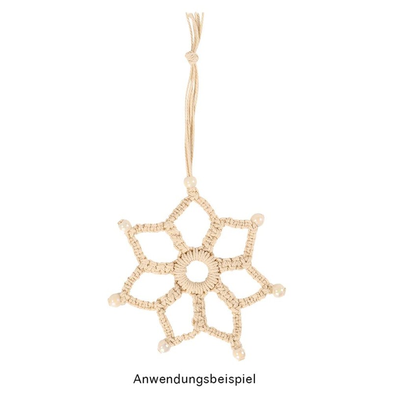 Ideen mit Herz Macrame Yarn on a Roll, Natural White