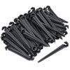 Drip Irrigation Support Stakes for 4/7mm Tubing – 50-Piece C-Shaped