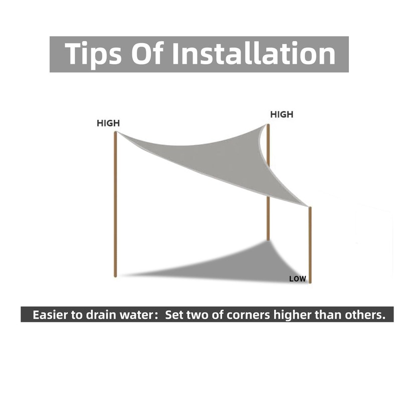 HOMPER 3 x 3 x 4.3 m Triangular Breathable Premium