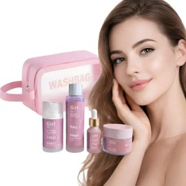 Set Skincare Facial Para Dama 4pzs Piel Tersa Y Clara                                                                                                 