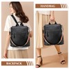 RAVUO Backpack for Women, Anti Theft Backpack Purse Casual Leather