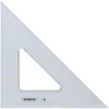 Alvin S1450-6 45 Degree/90 Degree 6" Academic Transparent Triangle