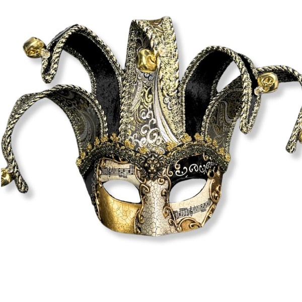Jester Masquerade Mask Mardi Gras Mask Comedy Tragedy Jester Mask