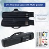 KONLLEN Pool Cue Case 3x4 Oxford Pool Stick Case Holds