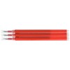 Pilot LFBKRF30F3R Frixion Ballpoint Pen Refill, 0.7mm, Red, 3 Pieces
