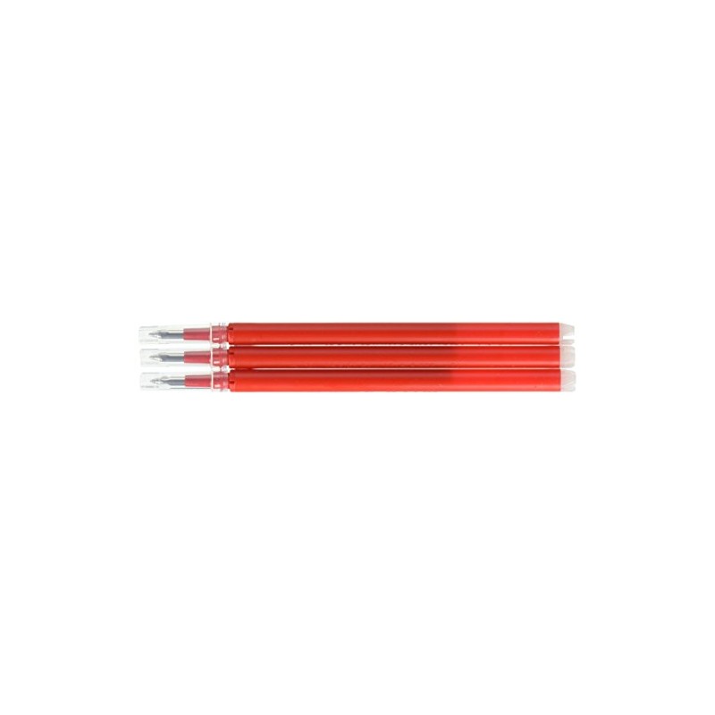 Pilot LFBKRF30F3R Frixion Ballpoint Pen Refill, 0.7mm, Red, 3 Pieces