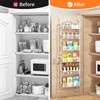 Fovkdcvw Over the Door Pantry Organizer, 6-Tier Pantry Door Organization