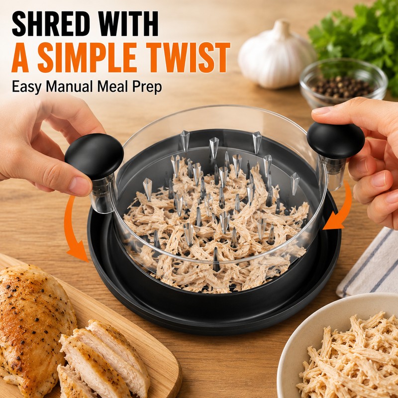 Chicken Shredder Tool for Meat & Vegetables – Large Non-Slip